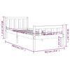 Bettgestell Jinca 90x190cm (Holz Einzel)