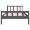 Graues Bettgestell Jinca 100x200cm (Holz)