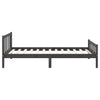 Graues Bettgestell Jinca 100x200cm (Holz)