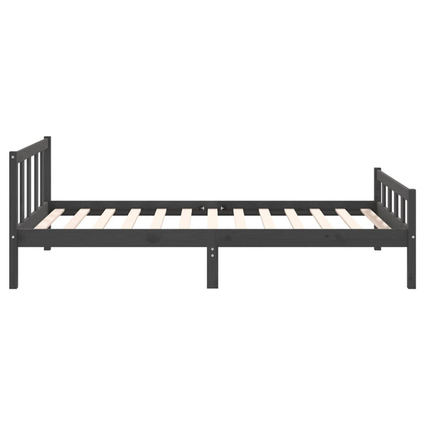 Graues Bettgestell Jinca 100x200cm (Holz)