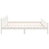 Weißes Bettgestell Jinca 160x200cm (Holz)