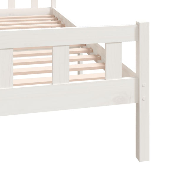 Weißes Bettgestell Jinca 160x200cm (Holz)