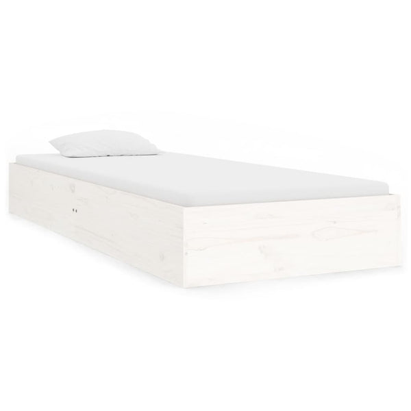 Weißes Bettgestell Intexim 75x190cm (Holz, kleines Einzelbett)