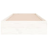 Weißes Bettgestell Intexim 75x190cm (Holz, kleines Einzelbett)