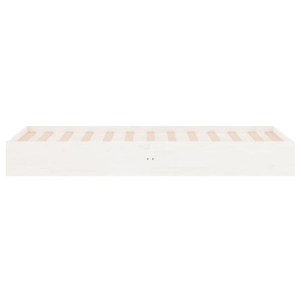 Weißes Bettgestell Intexim 75x190cm (Holz, kleines Einzelbett)