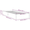 Bettgestell Intexim 90x190cm (Holz Einzelbett)