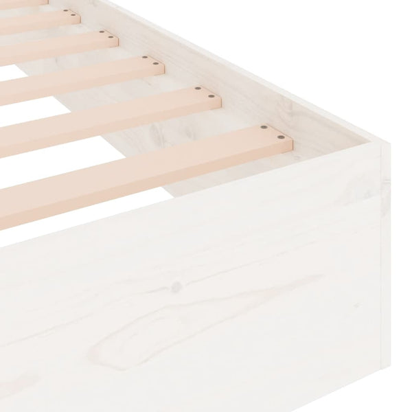 Weißes Bettgestell Intexim 90x190cm (Holz, Einzelbett)