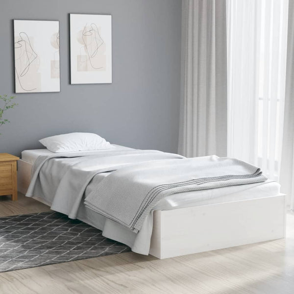 Weißes Bettgestell Intexim 90x190cm (Holz, Einzelbett)