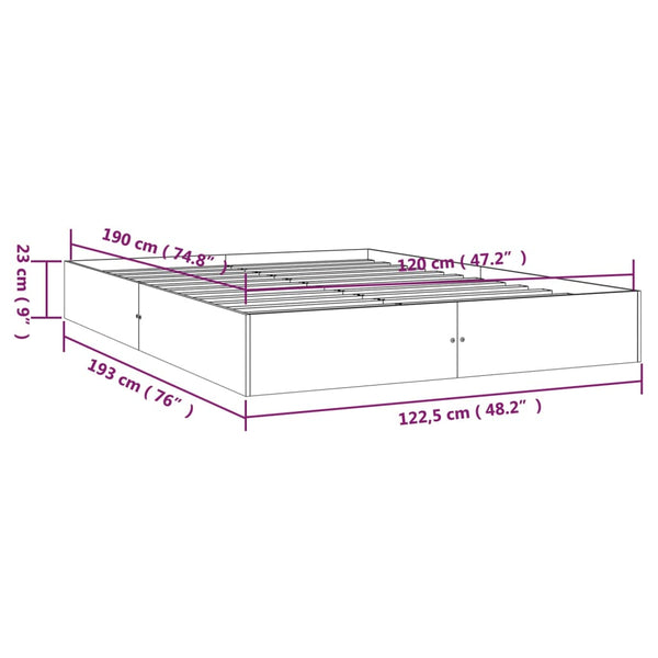 Bettrahmen Intexim 120x190cm (Holz Small Double)