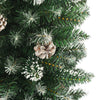 Künstlicher schlanker Weihnachtsbaum mit Ständer Tancuta 210cm (PVC)