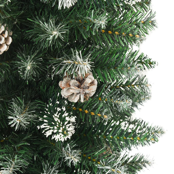 Künstlicher schlanker Weihnachtsbaum mit Ständer Tancuta 210cm (PVC)
