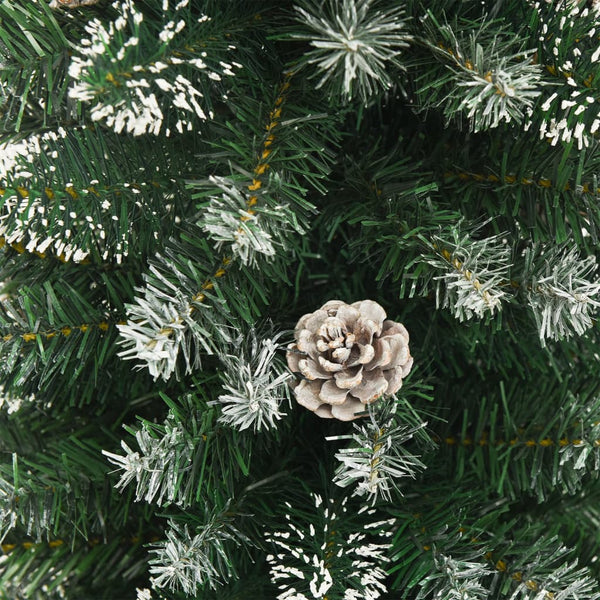 Künstlicher schlanker Weihnachtsbaum mit Ständer Tancuta 210cm (PVC)