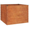 Rostiges Hochbeet Cornelius 100x100x77cm (Cortenstahl)