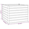 Rostiges Hochbeet Cornelius 100x100x77cm (Cortenstahl)
