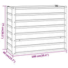 Rost-Hochbeet Cornelius 100x40x77cm (Cortenstahl)