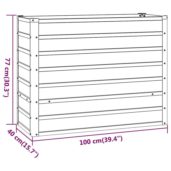 Rost-Hochbeet Cornelius 100x40x77cm (Cortenstahl)