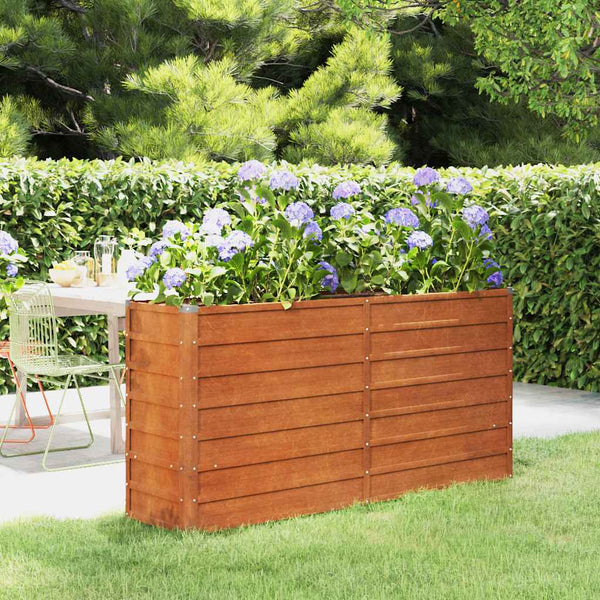 Rostiges Hochbeet Cornelius 160x40x77cm (Cortenstahl)