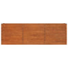 Ruoste korotettu kukkalaatikko Cornelius 240x40x77cm (corten teräs)
