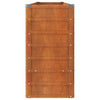 Ruoste korotettu kukkalaatikko Cornelius 240x40x77cm (corten teräs)