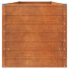 Rostige Hochbeet Cornelius 320x80x77cm (Cortenstahl)