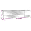 Rostige Hochbeet Cornelius 320x80x77cm (Cortenstahl)