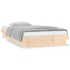 Bettrahmen Margretta 90x190cm (mit LED-Beleuchtung, Einzelbett, Holz)