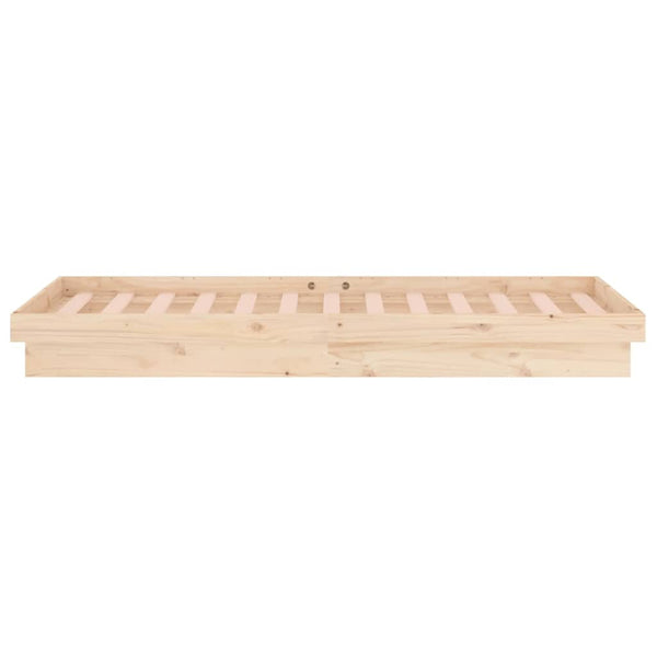 Bettrahmen Margretta 90x190cm (mit LED-Beleuchtung, Einzelbett, Holz)