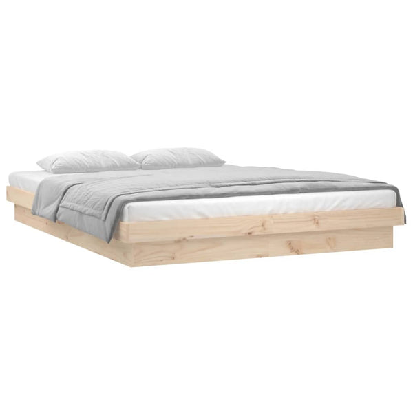 Bettrahmen Margretta 135x190cm (mit LED-Beleuchtung Doppelholz)