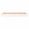 Bettgestell Margretta weiß mit LED 135x190cm (Doppelbett Holz)