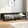 Schwarzes Schlafsofa Konradt 90x190cm (Kiefer)