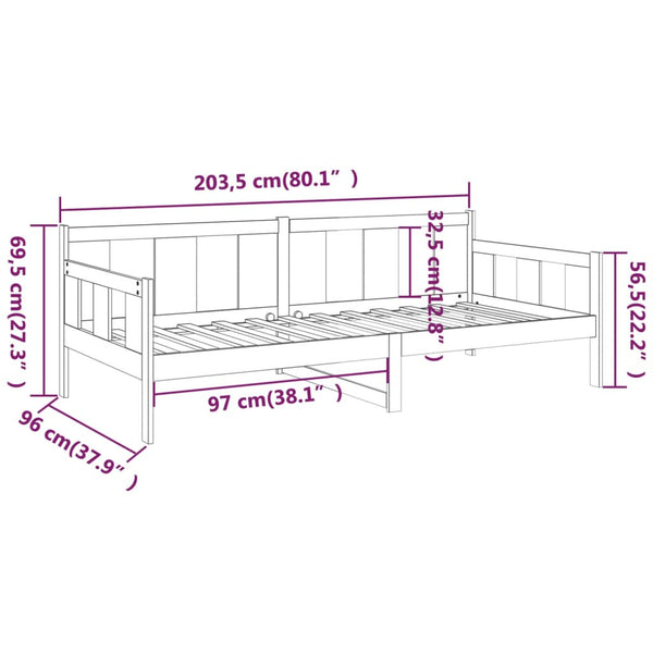 Schlafsofa Selvie 90x200cm (Kiefer)