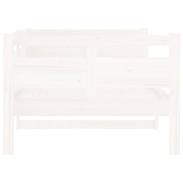 Weißes Schlafsofa Adriane 90x200cm (Kiefer)