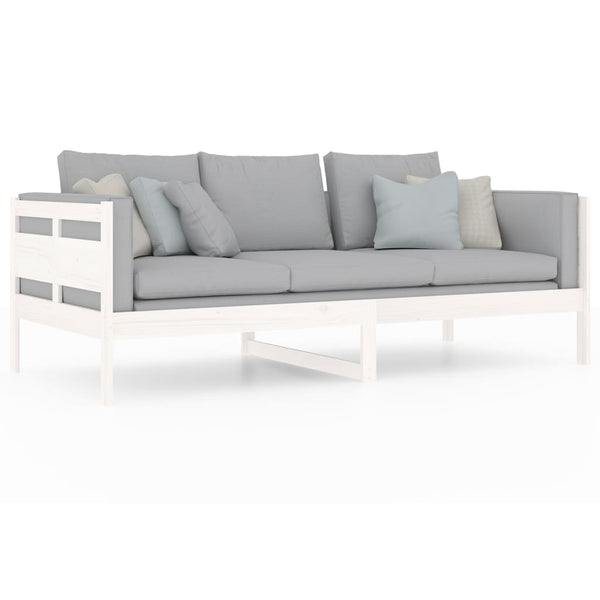 Weißes Schlafsofa Adriane 90x200cm (Kiefer)