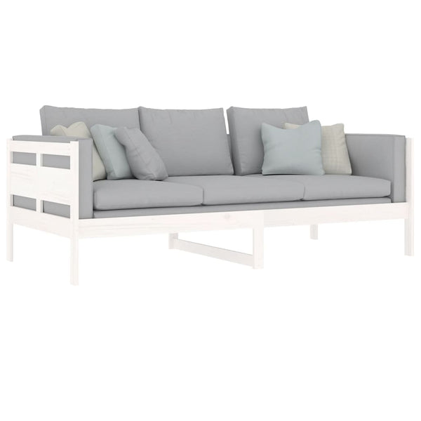 Weißes Schlafsofa Adriane 90x200cm (Kiefer)