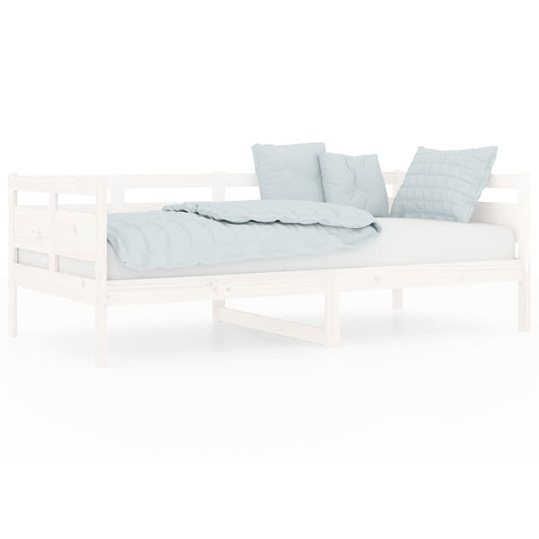 Weißes Schlafsofa Adriane 90x190cm (Kiefer)