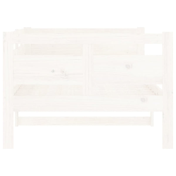 Weißes Schlafsofa Adriane 90x190cm (Kiefer)