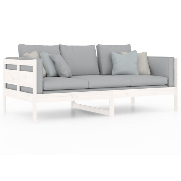 Weißes Schlafsofa Adriane 90x190cm (Kiefer)
