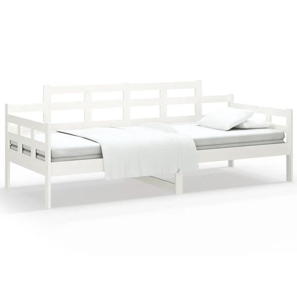 Weißes Schlafsofa Zeinal 80x200cm (Kiefer)