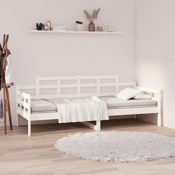 Weißes Schlafsofa Zeinal 80x200cm (Kiefer)