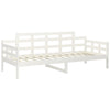 Weißes Schlafsofa Zeinal 90x190cm (Kiefer)