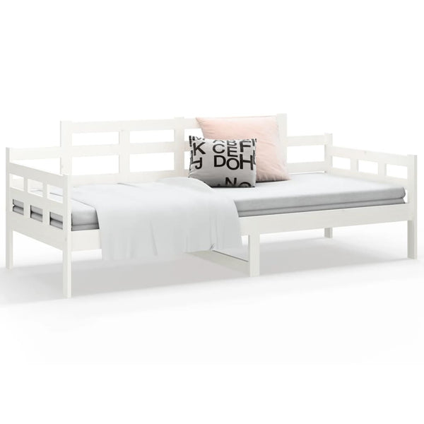 Weißes Schlafsofa Zeinal 90x190cm (Kiefer)