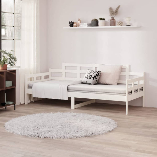 Weißes Schlafsofa Zeinal 90x190cm (Kiefer)
