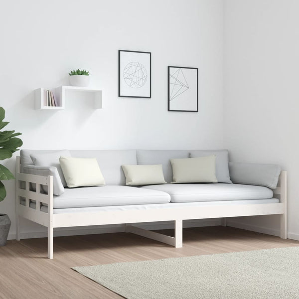 Weißes Schlafsofa Dobita 90x200cm (Kiefer)