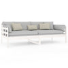 Weißes Schlafsofa Dobita 90x200cm (Kiefer)