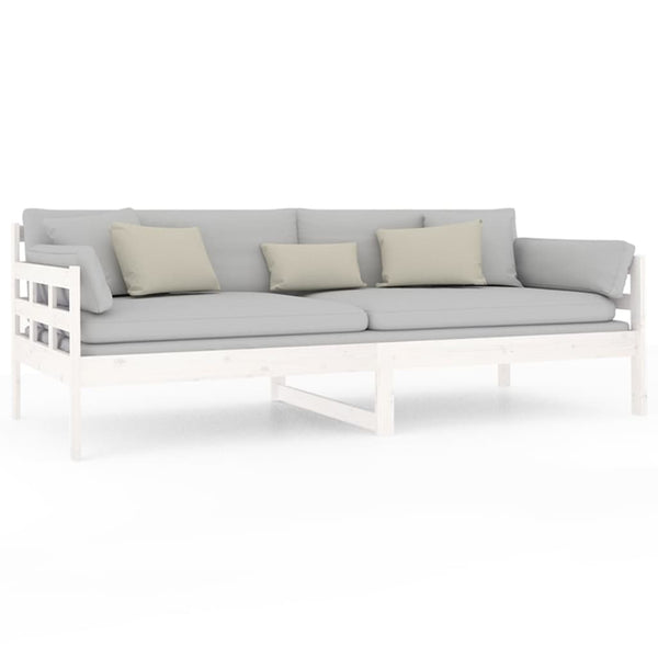Weißes Schlafsofa Dobita 90x200cm (Kiefer)