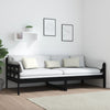Schwarzes Schlafsofa Dobita 90x200cm (Kiefer)