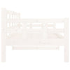 Weißes Schlafsofa Dobita 80x200cm (Kiefer)