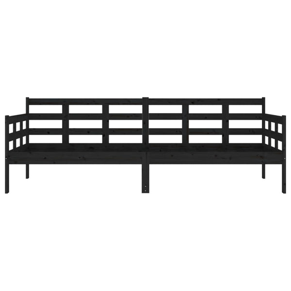 Schwarzes Schlafsofa Dobita 80x200cm (Kiefer)