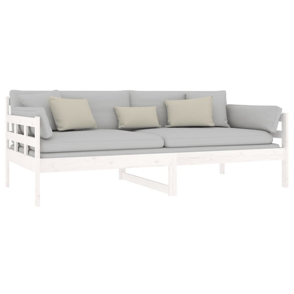 Weißes Schlafsofa Dobita 90x190cm (Kiefer)