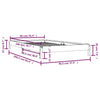 Schwarzes stapelbares Bett Melorian 90x200cm (Kiefer)